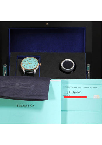 Tiffany & Co. CT60 Tiffany Blue Dial Two-Tone 40mm Full Set Watch – Assay Jewelers