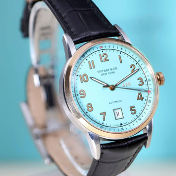 Tiffany & Co. CT60 Tiffany Blue Dial Two-Tone 40mm Full Set Watch – Assay Jewelers