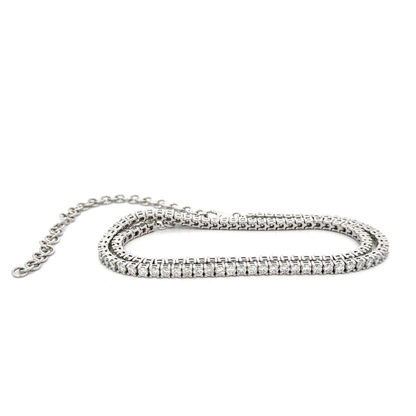 Two Way Diamond Tennis Choker + Double Wrap Bracelet