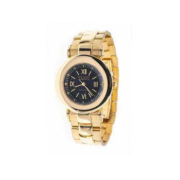 Van Cleef & Arpels 18K Gold 37MM Black Dial Automatic Watch in Gold Bracelet – Assay Jewelers