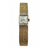 Anciens Montre Rolex pour Femme des années 1940 en Or 14k avec Bracelet Intégral Champagne