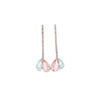 Vintage 26 Karat Gesamtgewicht Aquamarin-, Kunzit- & Diamant-Abnehmbare Mix-&-Match-Ohrringe