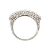 Vintage 4.50 CTTW Old European Cut Diamond Three-Stone Art Deco Engagement Ring in Platinum