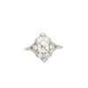Vintage Art Deco 1 CTTW Old Euro Cut Diamant Ring in Platin 900