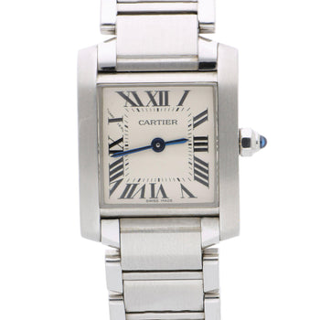 Vintage Cartier Tank Francaise W51008Q3 Silver Dial Steel Quartz Watch 20x25mm – Assay Jewelers