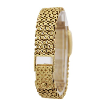 Vintage Patek Philippe 18K Gold Ladies Champagne Dial Mesh Bracelet Watch – Assay Jewelers