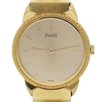 Vintage Piaget 18K Gold 0.50 Carat Diamond Bracelet Champagne Dial Watch – Assay Jewelers