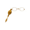 Anciens lunettes lorgnette de style rétro époque avec étui en or jaune 14K