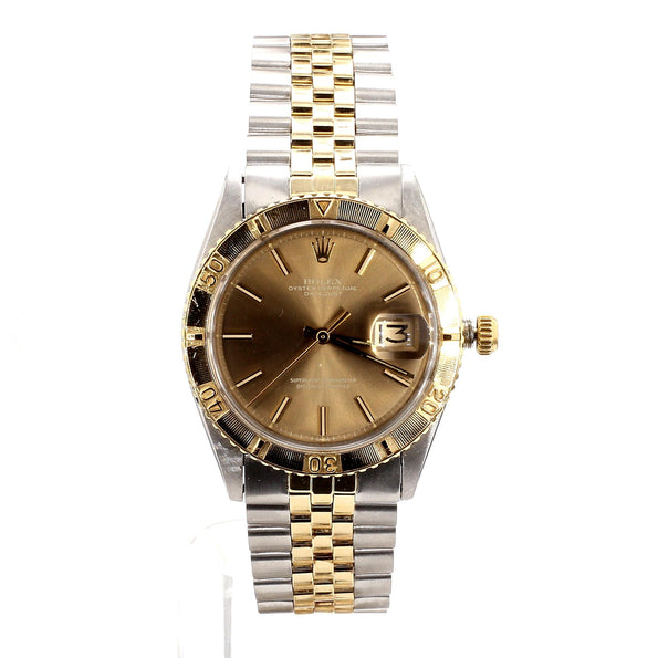 Vintage Rolex Datejust Thunderbird Turn-O-Graph Two Tone Gold Steel Watch