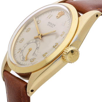 Vintage Rolex Oyster 6246 36mm Dial Small Seconds Manual Wind Watch Circa 1972 – Assay Jewelers