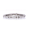 Vintage Suna Signed 7 carat Natural Diamond and Platinum Bracelet, 7 inches, 6mm