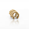 Vintage Tiffany & Co. Ribbed 18K Gold Ring & Earring Jewelry Set