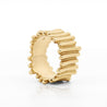 Vintage Tiffany & Co. Ribbed 18K Gold Ring & Earring Jewelry Set