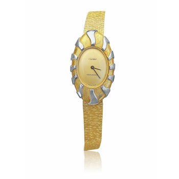 Montre Anciens bicolore Cartier et Jaeger-LeCoultre en or jaune massif 18 carats – Assay Jewelers