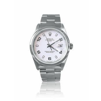 White Face 31 mm Rolex Oyster Perpetual Date avec bracelet Oyster – Assay Jewelers