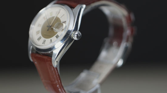 Rolex Oysterdate Precision 6694 Two-Tone Tuxedo Dial Circa 1959 Vintage Watch