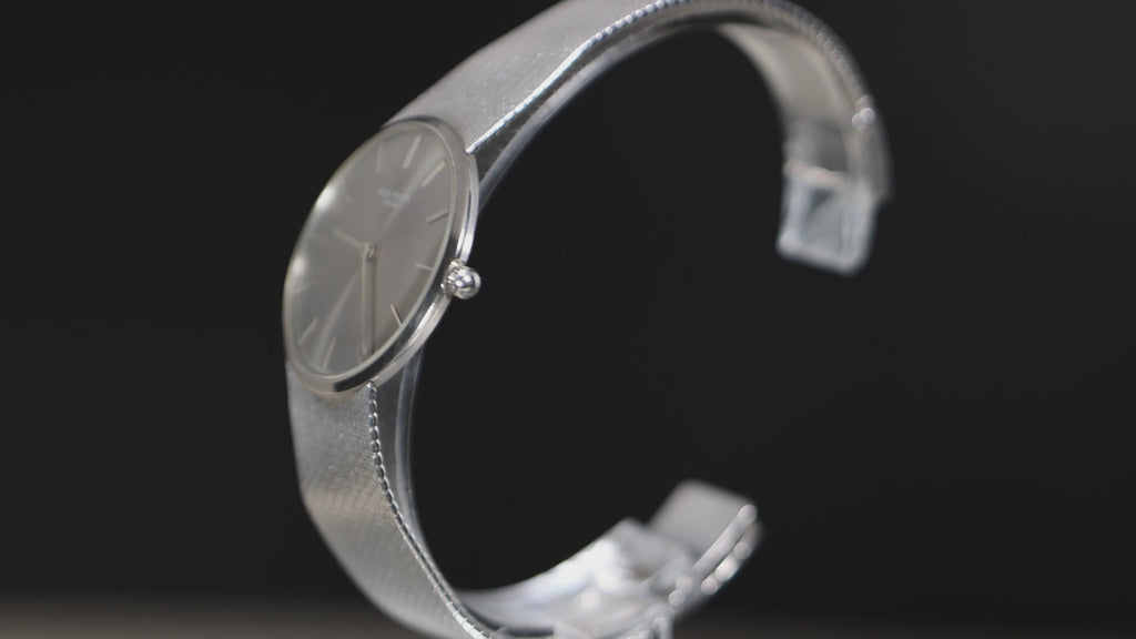 Patek Philippe Calatrava 3468 34mm Gray Dial 18K White Gold Watch