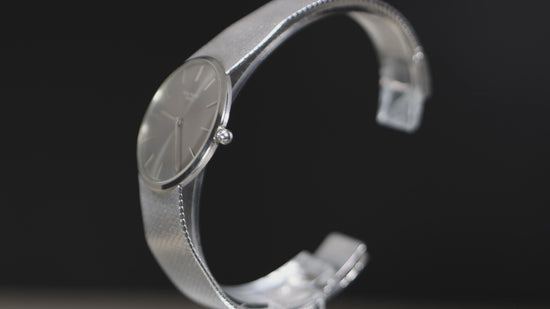 Patek Philippe Calatrava 3468 34mm Gray Dial 18K White Gold Watch