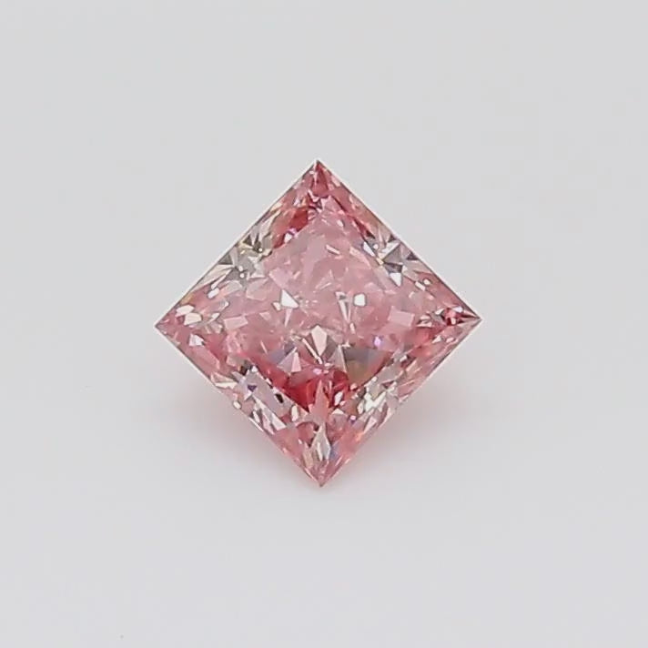 GIA Certified Argyle Fancy Intense 0.26 Carat Princess Cut Loose Diamond