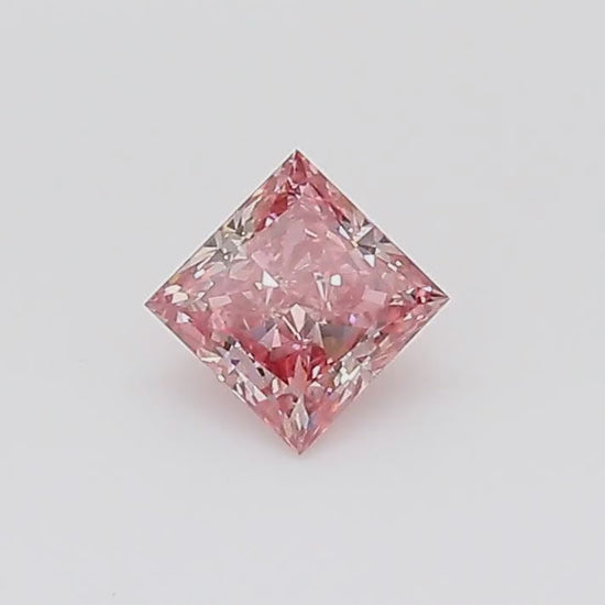 GIA Certified Argyle Fancy Intense 0.26 Carat Princess Cut Loose Diamond