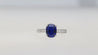 GRS Certified 2.06 Carat Vivid Deep Blue Sapphire & Diamond Ring